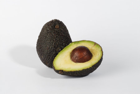 Avocado and half open