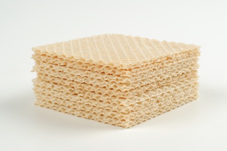 Square biscuits or wafersの写真素材
