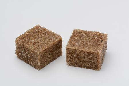 Cubes of brown sugarの写真素材