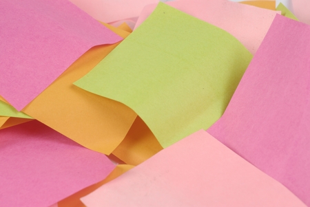 full frame of paper for notes of colorの写真素材