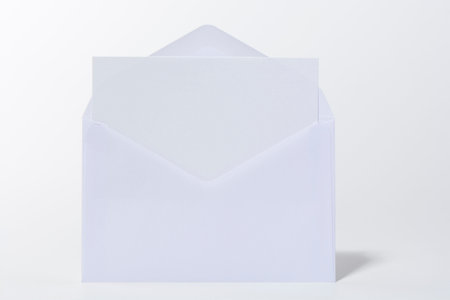 Envelope and blank cardの写真素材