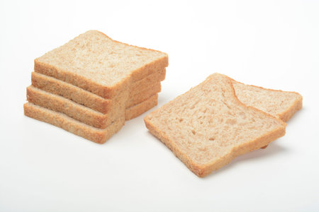 Loaf of Bread on white background