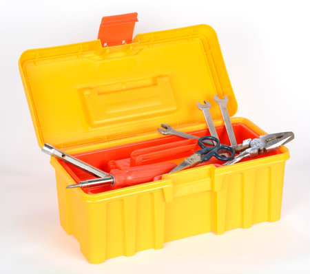 Toolbox on white background