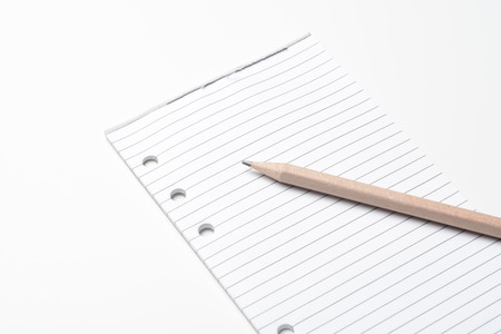 Blank sheet of notebookの写真素材