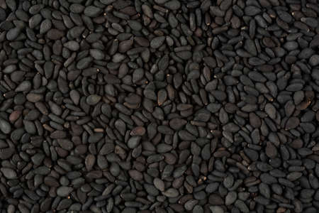 Black sesame, detail and composition as backgroundの写真素材