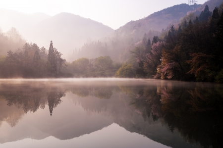 Beautiful landscape in South Korea,Seryangji" "の写真素材