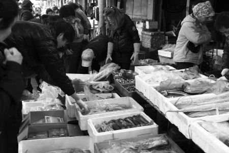 Traditional market in south koreaのeditorial素材