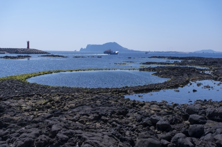 Beautiful Jeju" Island in South Korea"の写真素材