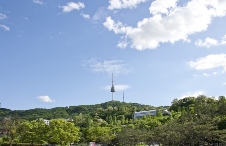 Namsan  Park Namsan Towerのeditorial素材