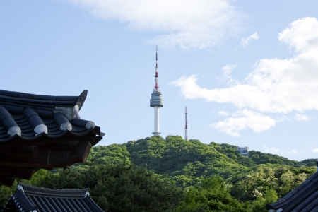 Namsan  Park Namsan Towerのeditorial素材