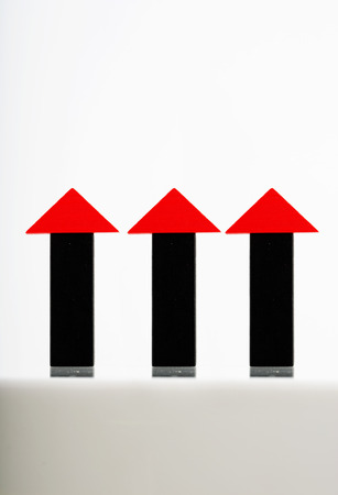 Arrow graphの写真素材