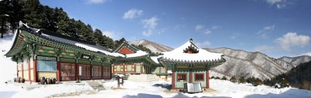 Sangwonsa  temples in south koreaのeditorial素材
