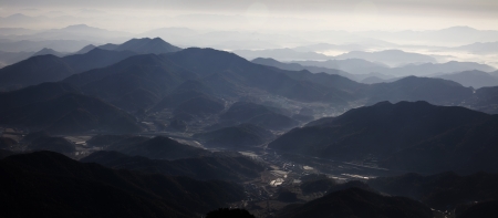 Beautiful mountains in south korea,ohdosanの写真素材