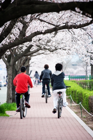 Children ride a bikeのeditorial素材