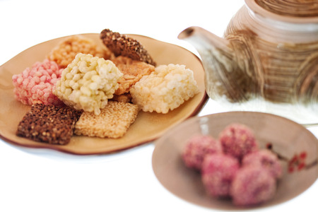 Traditional food in Korea,Yukwaの写真素材
