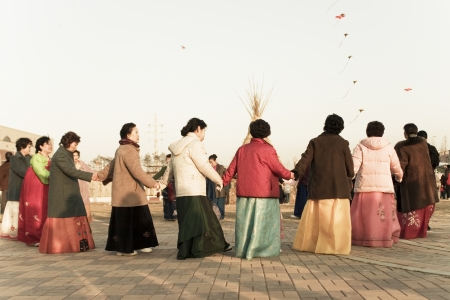 Traditional cultural event in South Korea,Daeboreum  のeditorial素材