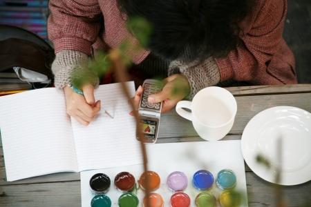 Drawing,Handの写真素材