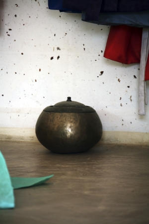 Traditional props in South Korea,Ogang toiletの写真素材