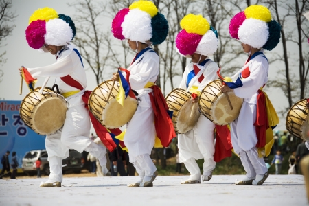 Traditional festivals in south korea,Pungmullori  のeditorial素材