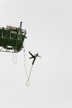 Beautiful landscape in South Korea,Nami  Island bungee jumping のeditorial素材
