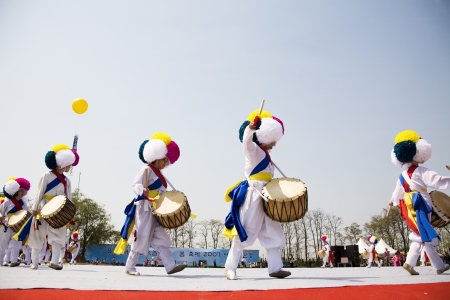 Traditional festivals in south korea,Pungmullori  のeditorial素材