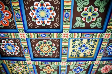 traditional architecture in south korea,dancheong""の写真素材