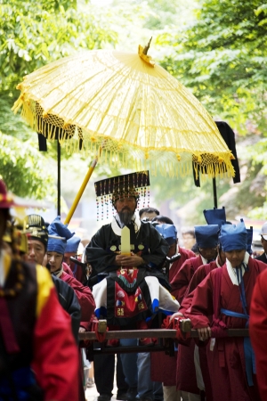 Traditional festivals in south korea, Jongmyo  Rituals, のeditorial素材