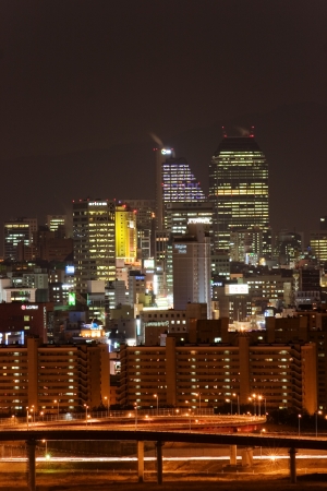 Beautiful night in downtown Seoul のeditorial素材