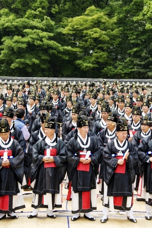 Traditional festivals in south korea,Jongmyo  Ritualsのeditorial素材