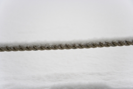 Snowy ropeの写真素材