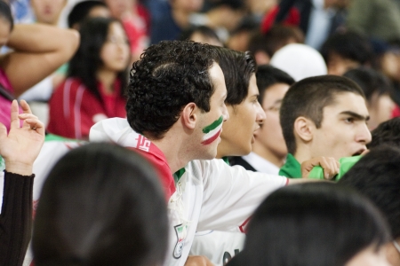 Sangam  Stadium football game in South Korea のeditorial素材