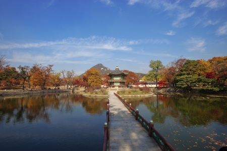 Gyeongbokgung" Palace in South Korea"の写真素材
