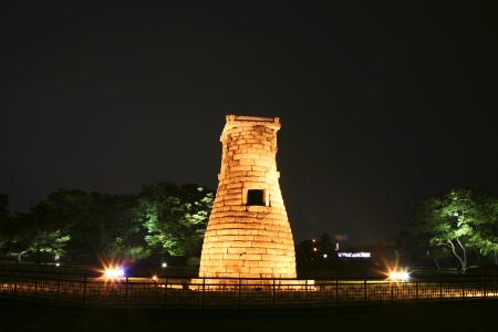 Beautiful cities in South Korea,Gyeongju" Cheomseongdae"の写真素材