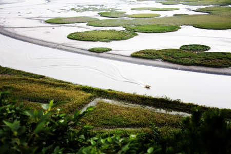 Beautiful landscape in South Korea,Suncheon" Bay "の写真素材