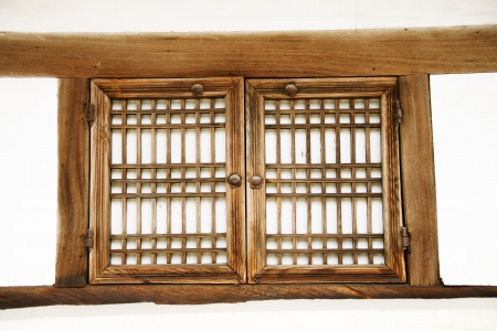 Traditional architecture in south korea,Doorの写真素材