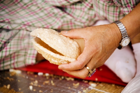 Traditional food in Korea,Popcornの写真素材