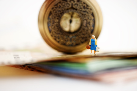 Money in south korea,Miniaturesの写真素材