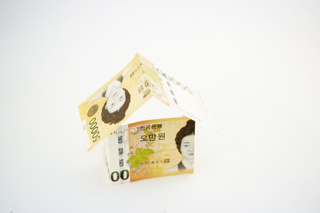 Money in south koreaの写真素材