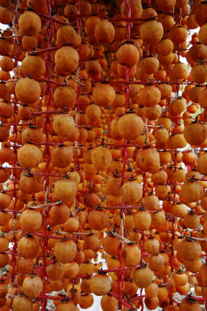 Dried persimmon Villageの写真素材