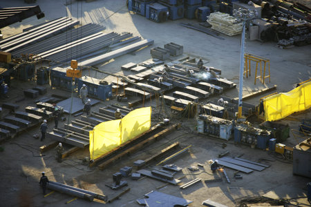 Ulsan shipyard in south korea Industrial Complex