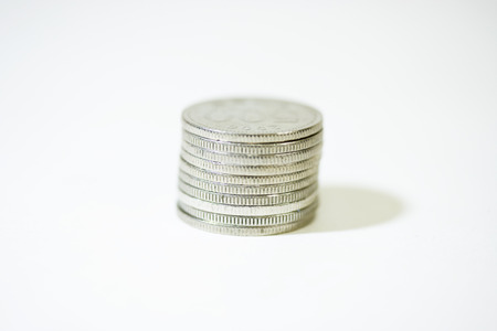 Money coins in south koreaの写真素材