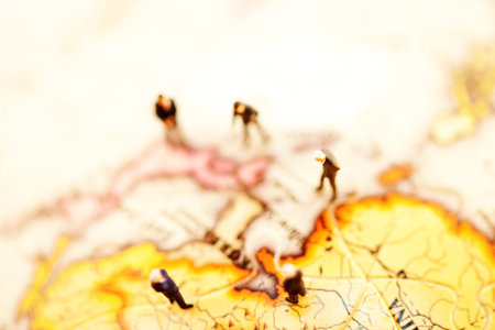 Miniature on the globe