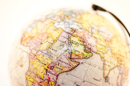 Miniature on the globe
