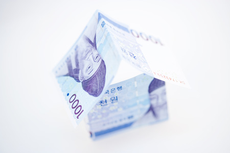 Money in south koreaの写真素材