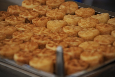 Traditional food market in South Koreaの写真素材