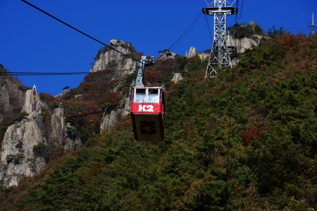 Beautiful autumn landscape in south korea Daedunsan  のeditorial素材