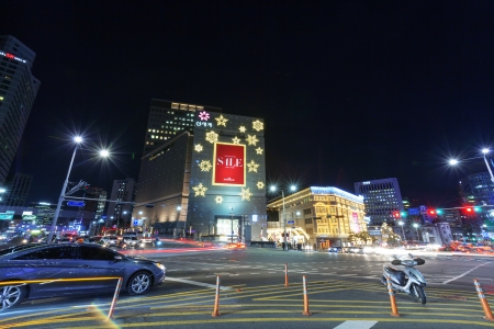 Beautiful night view of Seoulのeditorial素材