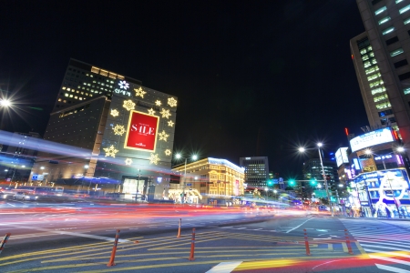 Beautiful night view of Seoulのeditorial素材