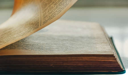 close up words and book pagesの写真素材