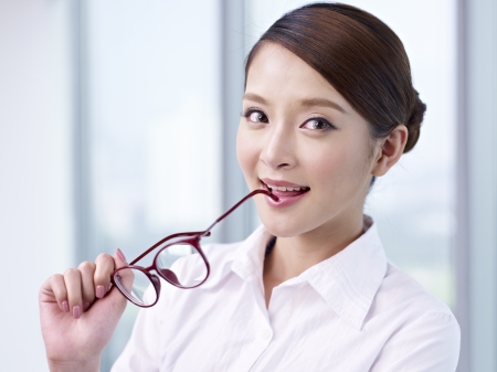 portrait of a young asian businesswoman の写真素材